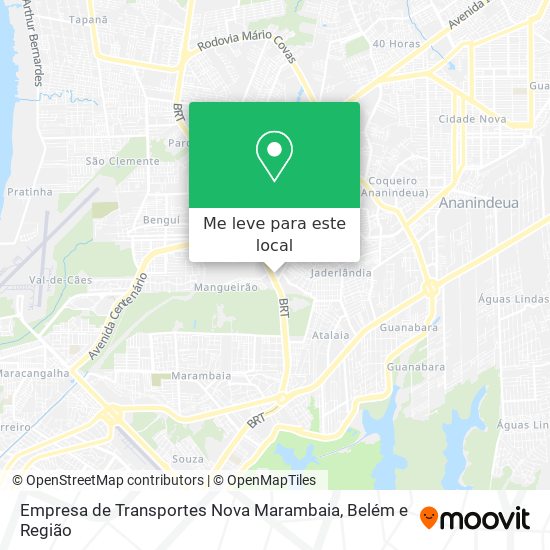 Empresa de Transportes Nova Marambaia mapa