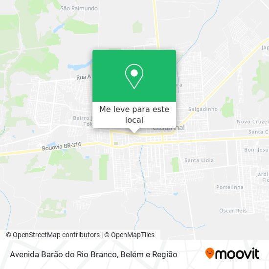 Avenida Barão do Rio Branco mapa