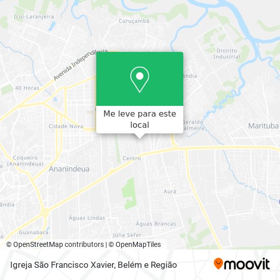 Igreja São Francisco Xavier mapa