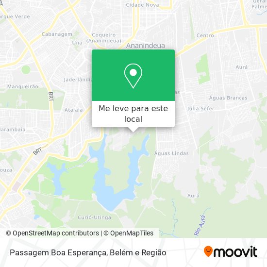 Passagem Boa Esperança mapa