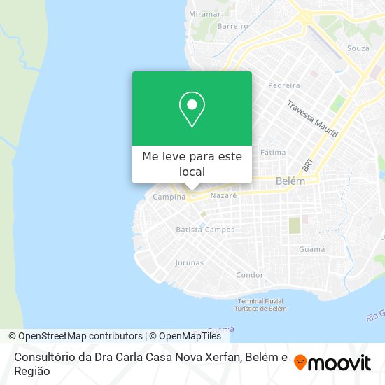 Consultório da Dra Carla Casa Nova Xerfan mapa