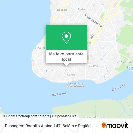 Passagem Rodolfo Albino 147 mapa