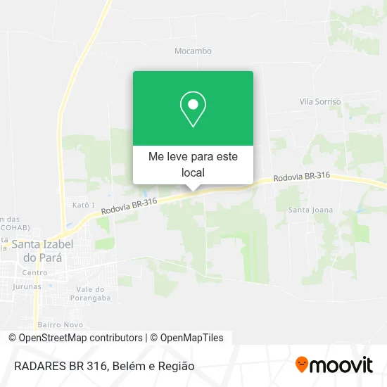 RADARES BR 316 mapa