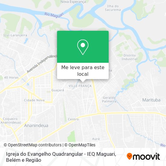 Igreja do Evangelho Quadrangular - IEQ Maguari mapa