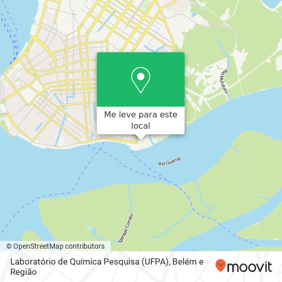 Laboratório de Química Pesquisa (UFPA) mapa