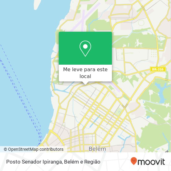Posto Senador Ipiranga mapa