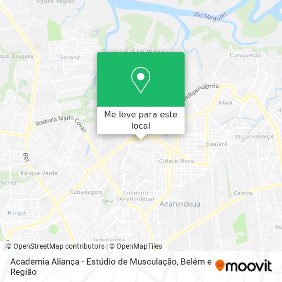 Academia Aliança - Estúdio de Musculação mapa