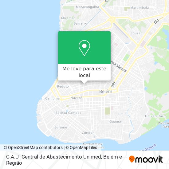 C.A.U- Central de Abastecimento Unimed mapa