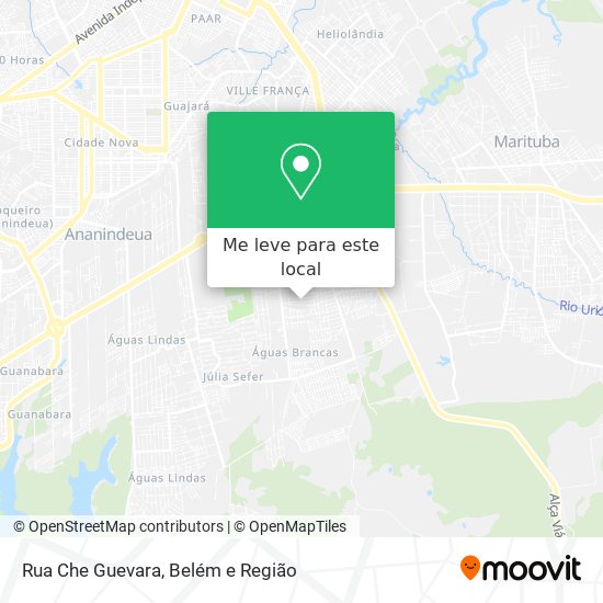 Rua Che Guevara mapa