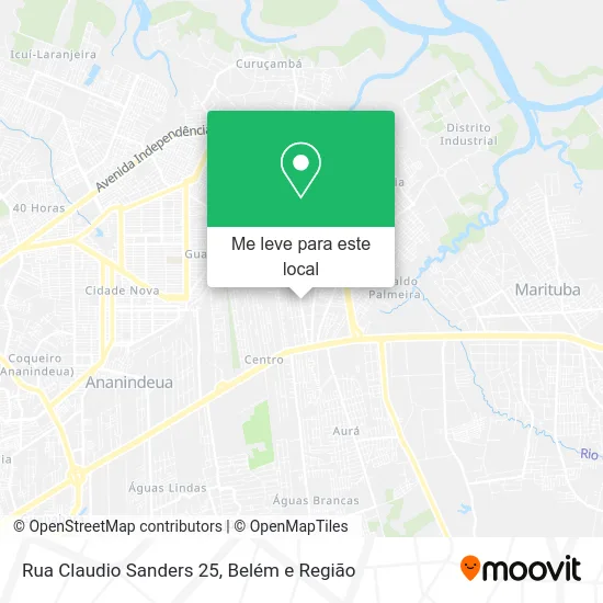 Rua Claudio Sanders 25 mapa