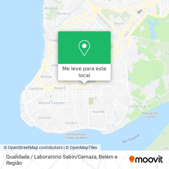 Qualidade / Laboratório Sabin / Cemaza mapa