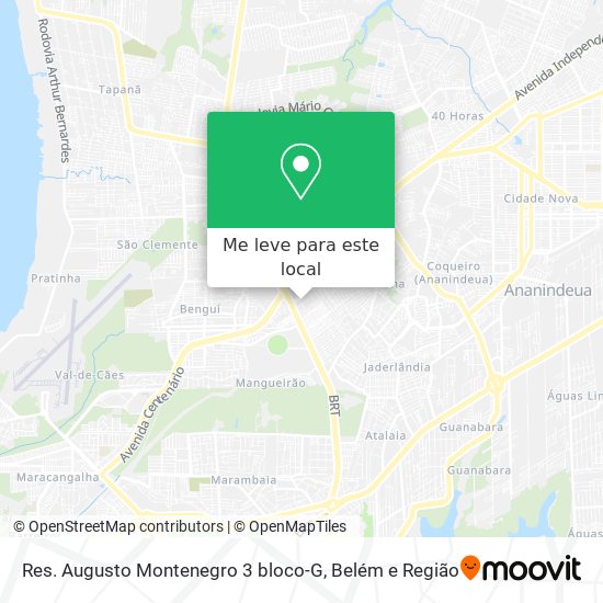 Res. Augusto Montenegro 3 bloco-G mapa