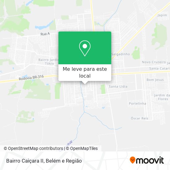 Bairro Caiçara II mapa