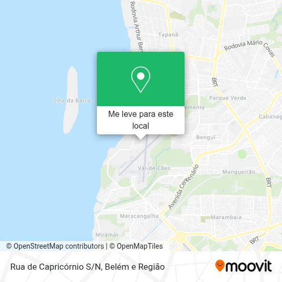 Rua de Capricórnio S/N mapa