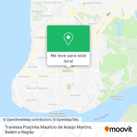 Travessa Praçinha Maurício de Araújo Martins mapa