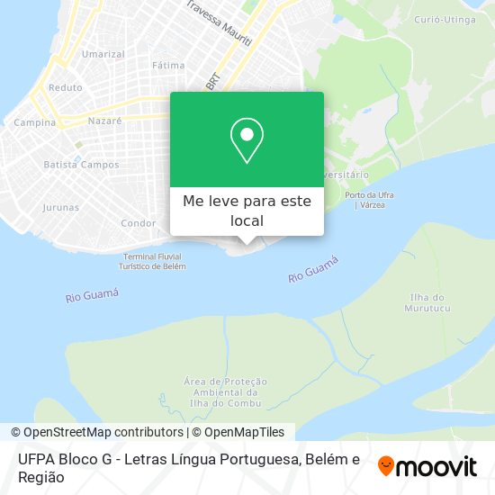UFPA Bloco G - Letras Língua Portuguesa mapa