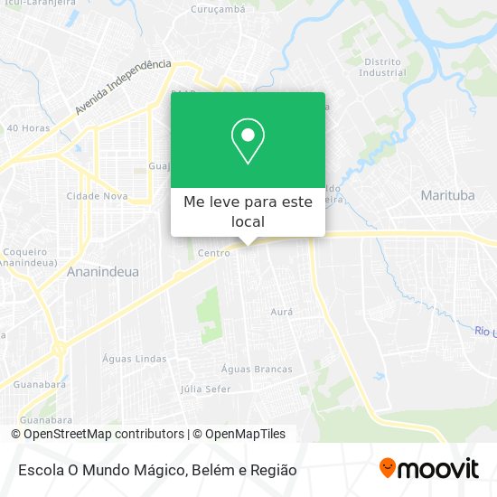 Escola O Mundo Mágico mapa