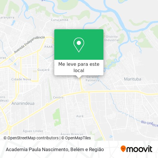 Academia Paula Nascimento mapa