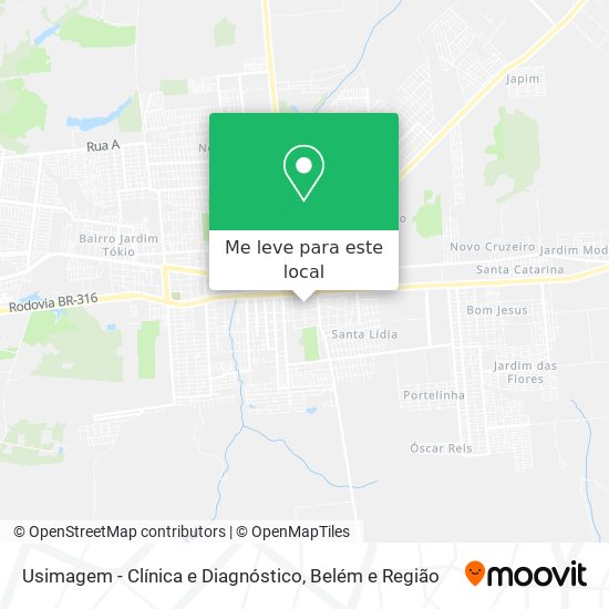 Usimagem - Clínica e Diagnóstico mapa