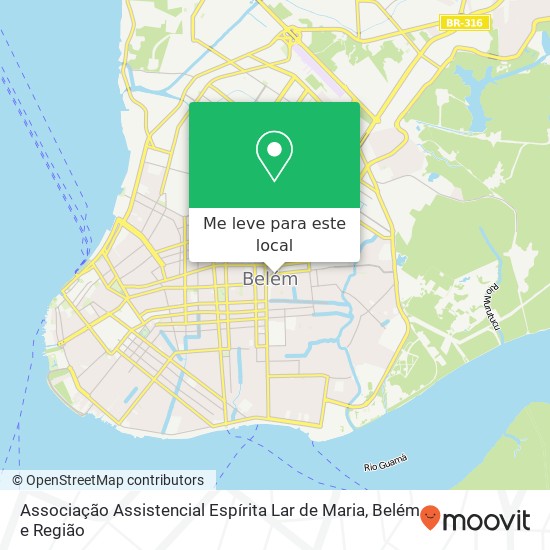 Associação Assistencial Espírita Lar de Maria mapa