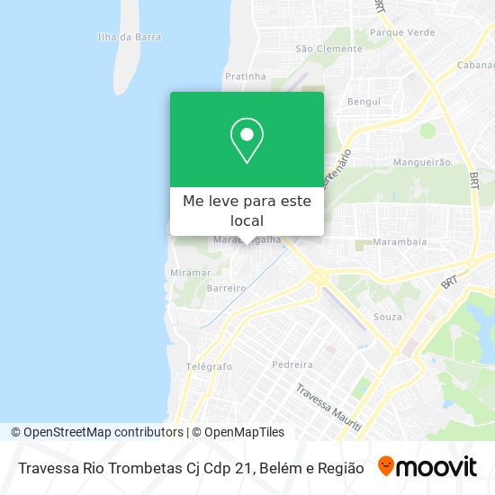 Travessa Rio Trombetas Cj Cdp 21 mapa