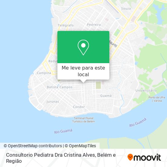 Consultorio Pediatra Dra Cristina Alves mapa