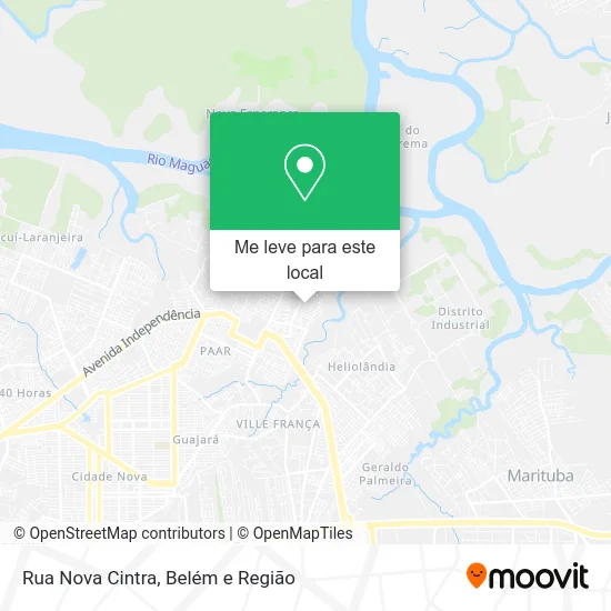 Rua Nova Cintra mapa