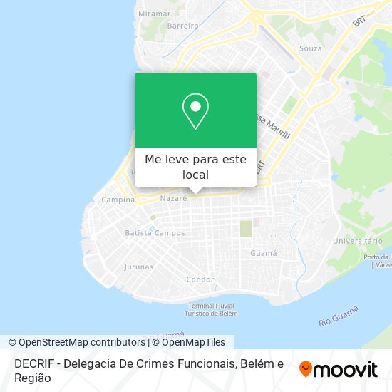 DECRIF - Delegacia De Crimes Funcionais mapa