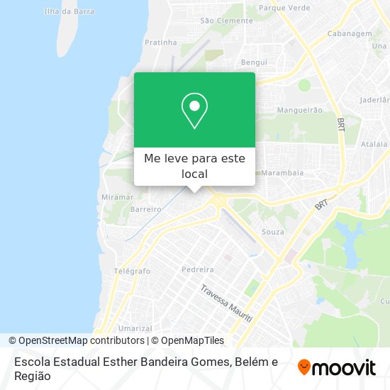 Escola Estadual Esther Bandeira Gomes mapa