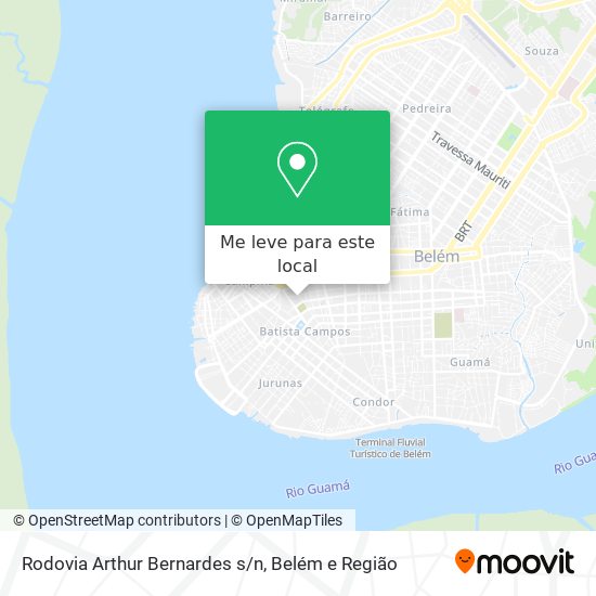 Rodovia Arthur Bernardes s/n mapa