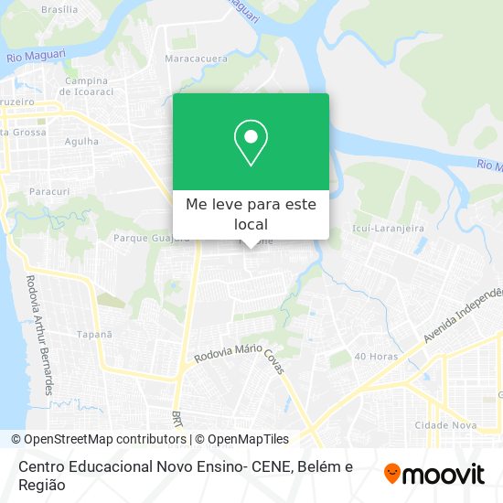 Centro Educacional Novo Ensino- CENE mapa