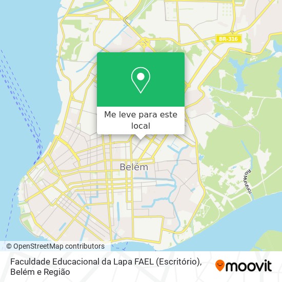 Faculdade Educacional da Lapa FAEL (Escritório) mapa