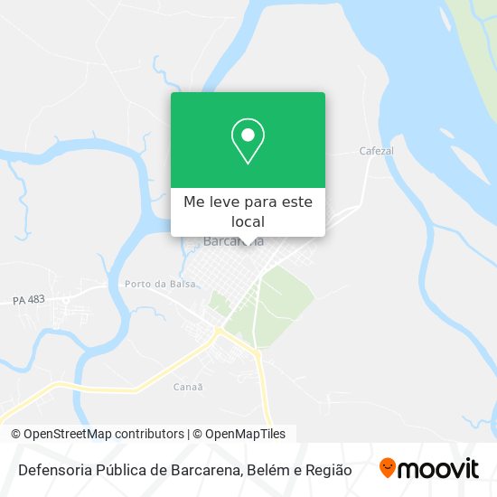 Defensoria Pública de Barcarena mapa
