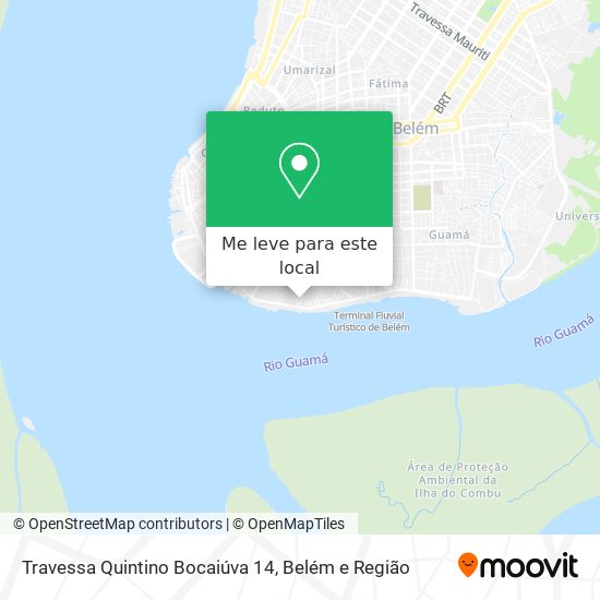 Travessa Quintino Bocaiúva 14 mapa
