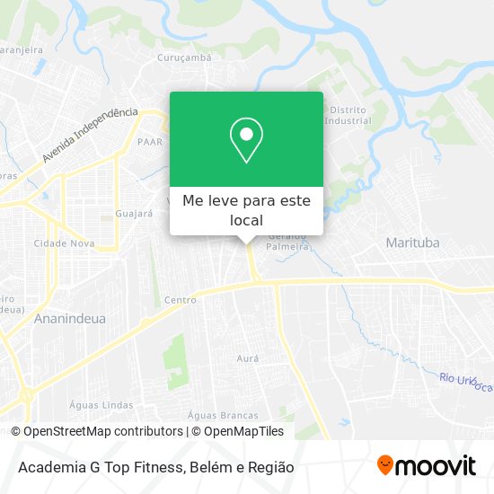 Academia G Top Fitness mapa