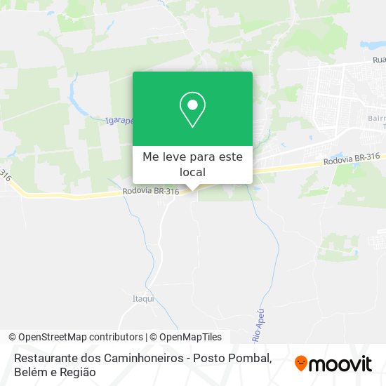 Restaurante dos Caminhoneiros - Posto Pombal mapa