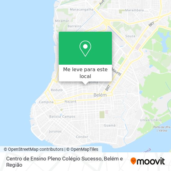 Centro de Ensino Pleno Colégio Sucesso mapa