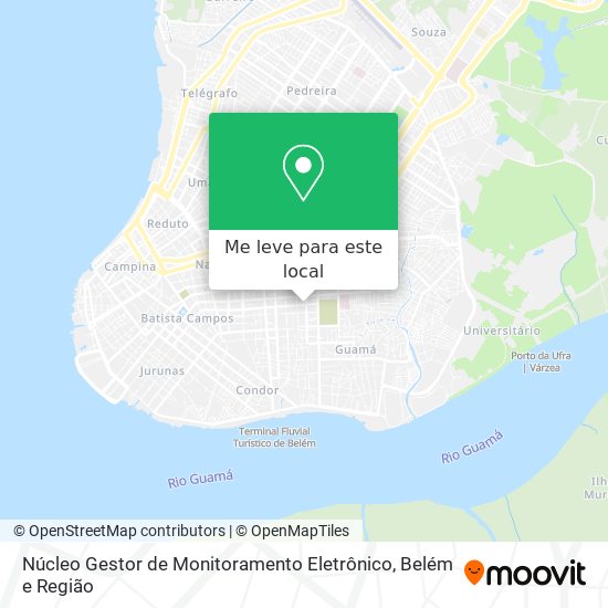 Núcleo Gestor de Monitoramento Eletrônico mapa