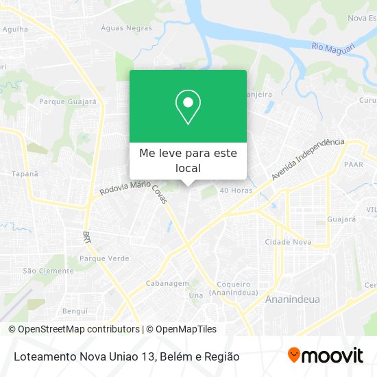 Loteamento Nova Uniao 13 mapa