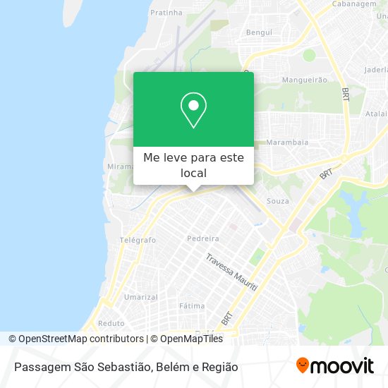 Passagem São Sebastião mapa