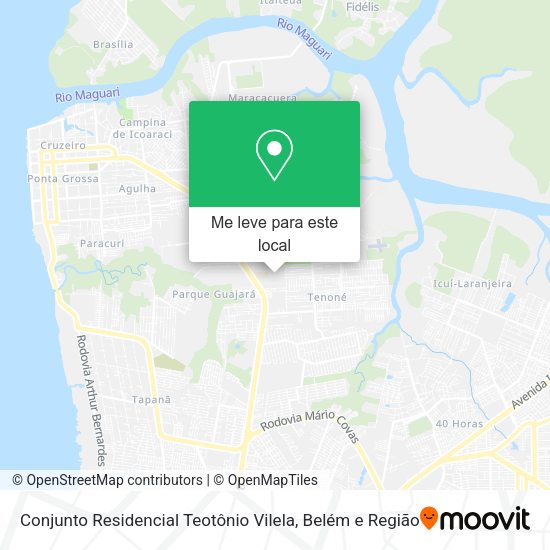 Conjunto Residencial Teotônio Vilela mapa