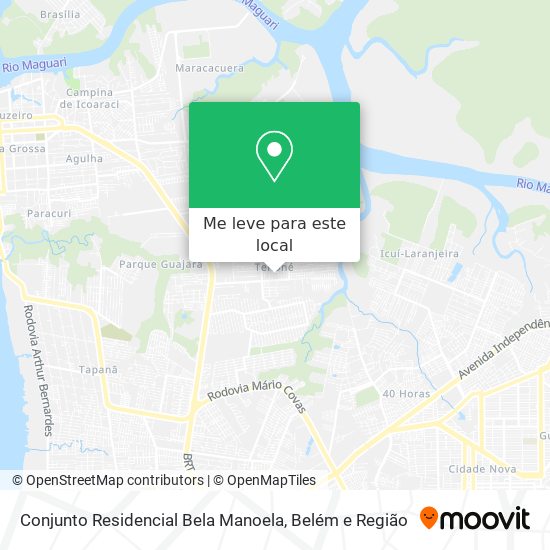 Conjunto Residencial Bela Manoela mapa