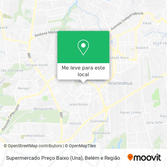 Supermercado Preço Baixo (Una) mapa