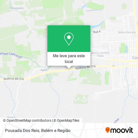 Pousada Dos Reis mapa