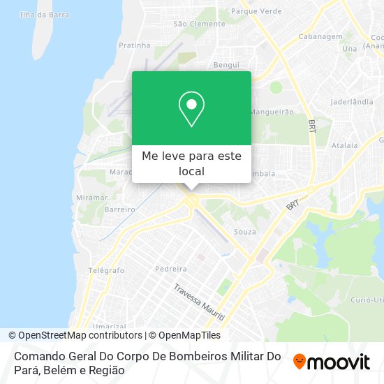 Comando Geral Do Corpo De Bombeiros Militar Do Pará mapa