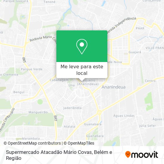 Supermercado Atacadão Mário Covas mapa