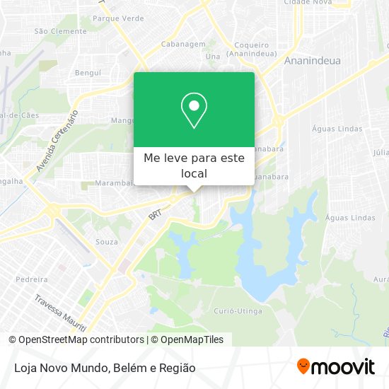 Loja Novo Mundo mapa