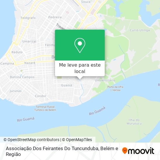 Associação Dos Feirantes Do Tuncunduba mapa