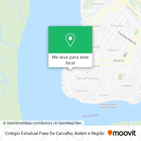 Colégio Estadual Paes De Carvalho mapa