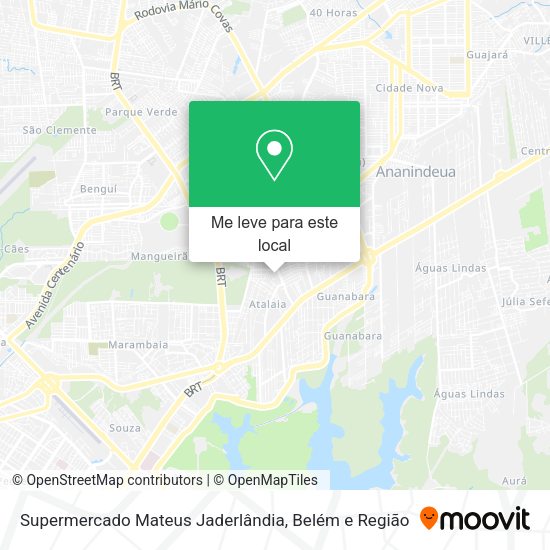 Supermercado Mateus Jaderlândia mapa
